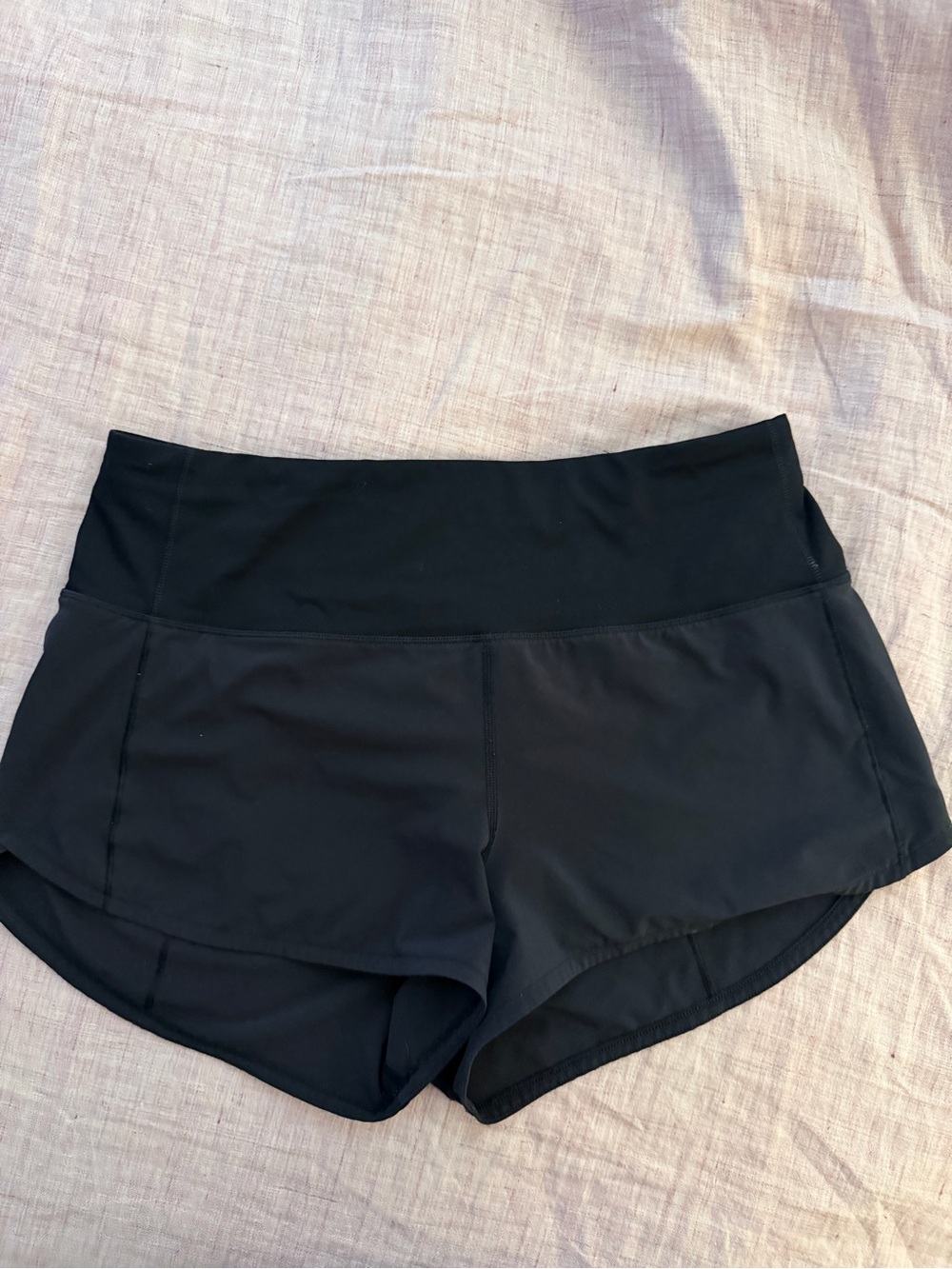 lululemon athletica Black Athletic Running Shorts